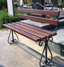 Скамья кованая со спинкой (артикул - МРК10)