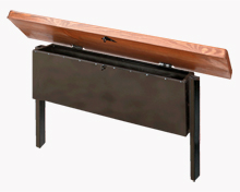 Лавка с ящиком для хранения на кладбище (артикул - МРС07)