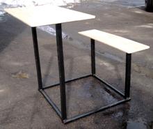 Ритуальные лавка и столик на общем каркасе (артикул - МРС04)