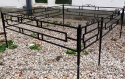 Ритуальная оградка с узором (артикул-РО06)