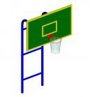 Щит баскетбольный со стойкой и кольцом