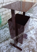 Урна металлическая с крышкой (артикул-МУ03)