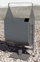 Урна металлическая закругленная (артикул-МУ08