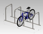 Велопарковка металлическая П-образная (артикул-ВМ02)