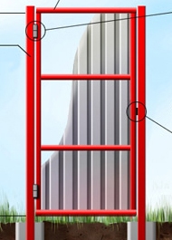 Калитка с профлистом (артикул-КП01)