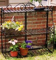 Цветочница садовая с ковкой