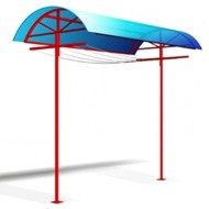 Сушилка для белья с навесом , поликарбонат